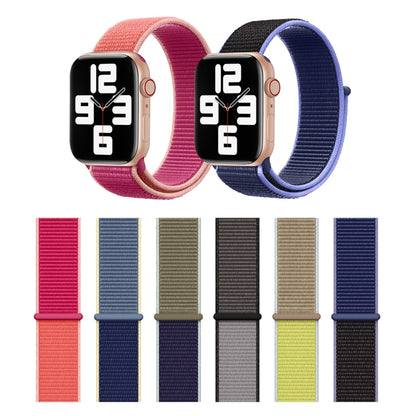 Color Matching Nylon Watchband, For Apple Watch Series 7 45mm / 6 & SE & 5 & 4 44mm / 3 & 2 & 1 42mm, For Apple Watch Ultra 49mm / Series 8&7 45mm / SE 2&6&SE&5&4 44mm / 3&2&1 42mm