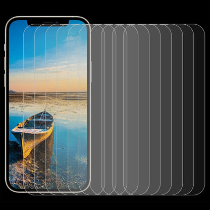 For iPhone 17e / 16e / 13 / 13 Pro 50pcs 0.26mm 9H 2.5D Tempered Glass Film, For iPhone 13 mini (50pcs), For  iPhone 17e / 16e / 13 / 13 Pro (50pcs), For iPhone 13 Pro Max (50pcs)