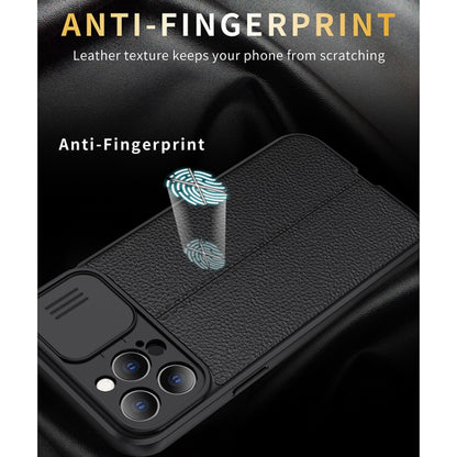 Litchi Texture Sliding Camshield TPU Protective Case, For iPhone 11, For iPhone 11 Pro, For iPhone 11 Pro Max, For iPhone 12 mini, For iPhone 12, For iPhone 12 Pro, For iPhone 12 Pro Max