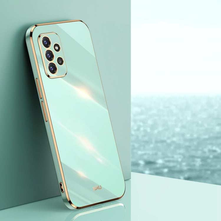 XINLI Straight Edge 6D Electroplate TPU Phone Case, For Samsung Galaxy A22 4G, For Samsung Galaxy A52 5G, For Samsung Galaxy A72 5G, For Samsung Galaxy A82 5G