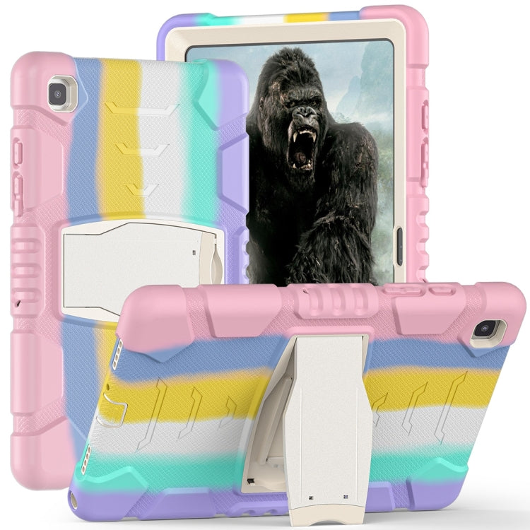 3-Layer Protection Screen Frame + PC + Silicone Shockproof Combination Case with Holder, For Samsung Galaxy Tab A7 T500, For Samsung Galaxy Tab A8.4 2020 T307, For Samsung Galaxy Tab A8.0 2019 T290