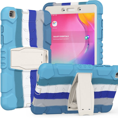 3-Layer Protection Screen Frame + PC + Silicone Shockproof Combination Case with Holder, For Samsung Galaxy Tab A7 T500, For Samsung Galaxy Tab A8.4 2020 T307, For Samsung Galaxy Tab A8.0 2019 T290