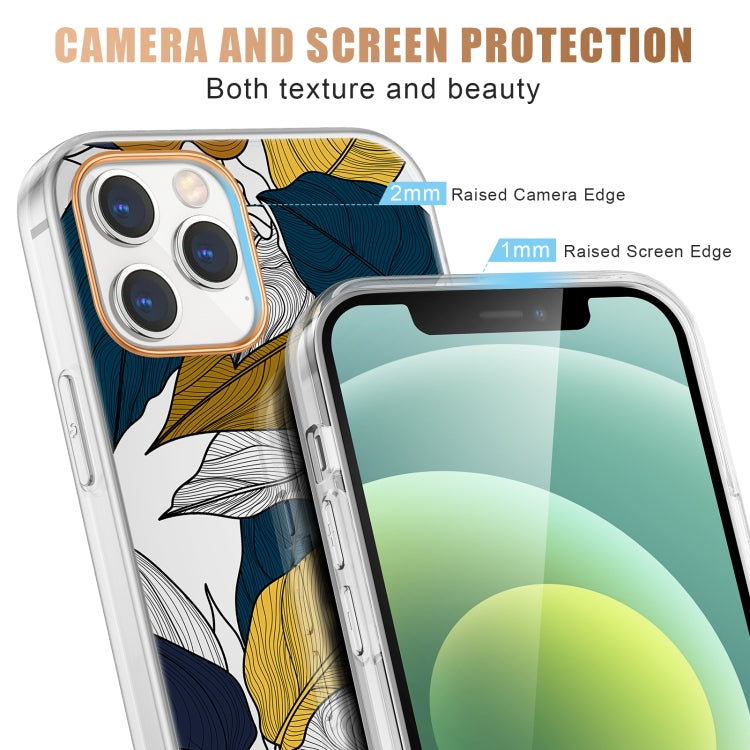 High Translucent Electroplating Flower Pattern TPU + PC Shockproof Case, For iPhone 12 mini, For iPhone 12 / 12 Pro, For iPhone 12 Pro Max, For iPhone 11, For iPhone 11 Pro, For iPhone 11 Pro Max