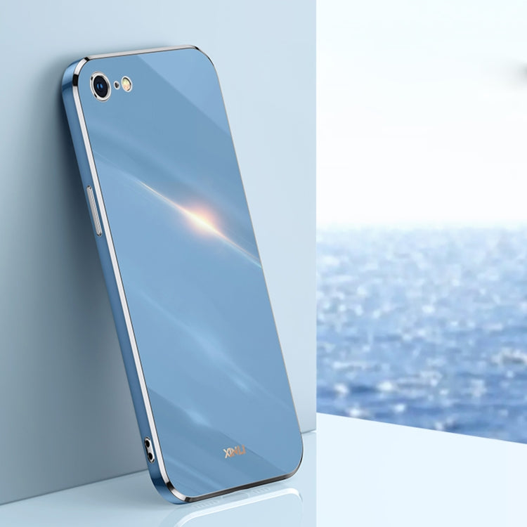 XINLI Straight Edge 6D Electroplate TPU Phone Case, For iPhone 6 / 6s, For iPhone 6 Plus / 6s Plus, For iPhone SE 2022 / SE 2020 / 8 / 7, For iPhone 11, For iPhone 11 Pro, For iPhone 11 Pro Max, For iPhone 12