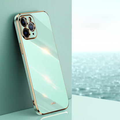 XINLI Straight Edge 6D Electroplate TPU Phone Case, For iPhone 6 / 6s, For iPhone 6 Plus / 6s Plus, For iPhone SE 2022 / SE 2020 / 8 / 7, For iPhone 11, For iPhone 11 Pro, For iPhone 11 Pro Max, For iPhone 12