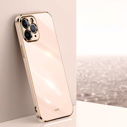XINLI Straight Edge 6D Electroplate TPU Phone Case, For iPhone 6 / 6s, For iPhone 6 Plus / 6s Plus, For iPhone SE 2022 / SE 2020 / 8 / 7, For iPhone 11, For iPhone 11 Pro, For iPhone 11 Pro Max, For iPhone 12