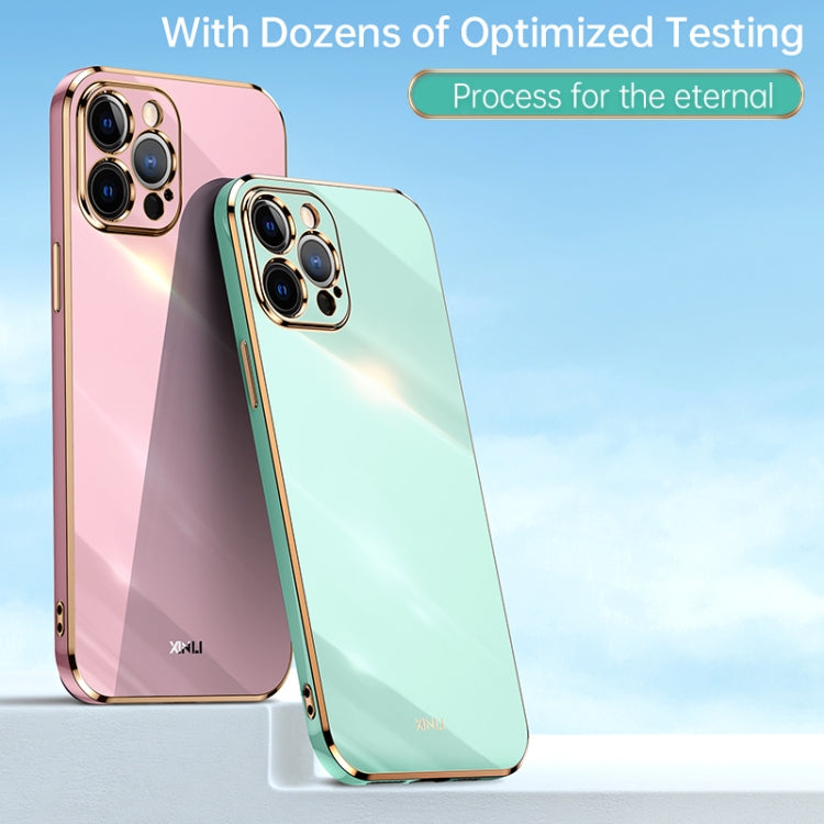 XINLI Straight Edge 6D Electroplate TPU Phone Case, For iPhone 12 Pro