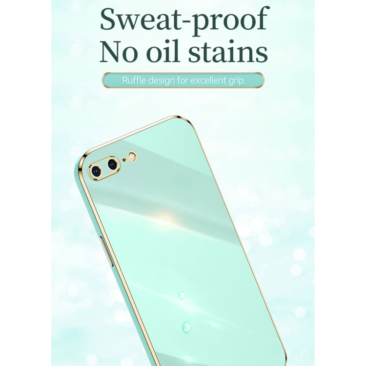 XINLI Straight Edge 6D Electroplate TPU Phone Case with Ring Holder, For iPhone 6 / 6s, For iPhone 6 Plus / 6s Plus, For iPhone 8 Plus / 7 Plus, For iPhone SE 2022 / SE 2020 / 8 / 7, For iPhone 11, For iPhone 11 Pro