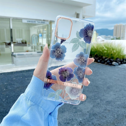 High Translucent Electroplating Flower Pattern TPU + PC Shockproof Case, For Samsung Galaxy S20, For Samsung Galaxy S20+, For Samsung Galaxy S20 Ultra, For Samsung Galaxy S20 FE, For Samsung Galaxy A72 5G / 4G, For Samsung Galaxy A52 5G / 4G           ...