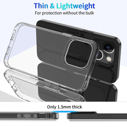 Clear Crystal Acrylic +TPU Four-corner Shockproof Case, For iPhone 13 mini, For iPhone 13, For iPhone 13 Pro, For iPhone 13 Pro Max