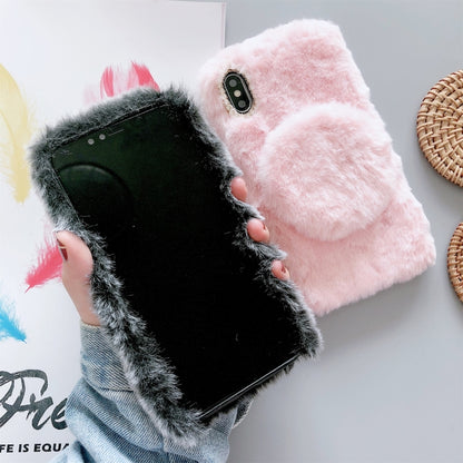 Plush Phone Protect Case with Mirror, For iPhone 11, For iPhone 11 Pro, For iPhone 11 Pro Max, For iPhone X / XS, For iPhone XR, For iPhone XS Max