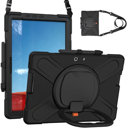 Silicone + PC Protective Case with Holder & Shoulder Strap, For Microsoft Surface Pro X / Pro X 2021, For Samsung Galaxy Tab S6 T860, For Microsoft Surface Pro 7+/7/6/5/4, For Lenovo Tab P11 Pro TB-J706F, For Microsoft Surface Go 4 / 3 / 2 / 1