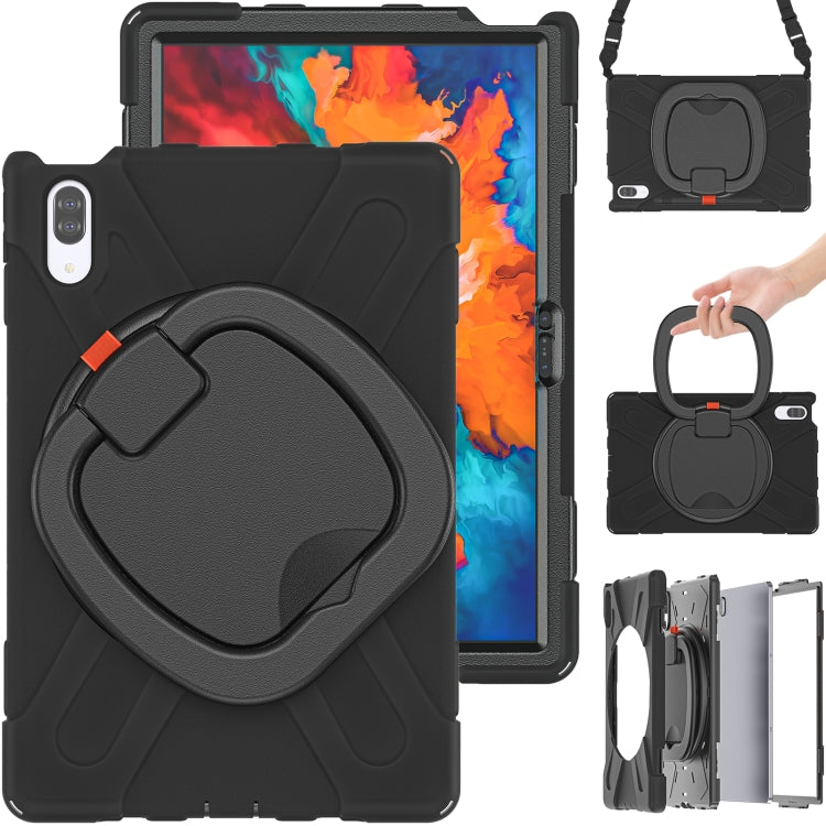 Silicone + PC Protective Case with Holder & Shoulder Strap, For Microsoft Surface Pro X / Pro X 2021, For Samsung Galaxy Tab S6 T860, For Microsoft Surface Pro 7+/7/6/5/4, For Lenovo Tab P11 Pro TB-J706F, For Microsoft Surface Go 4 / 3 / 2 / 1