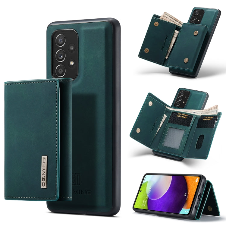 DG.MING M1 Series 3-Fold Multi Card Wallet + Magnetic Back Cover Shockproof Case with Holder Function, For Samsung Galaxy A02s, For Samsung Galaxy A32 5G, For Samsung Galaxy A42 5G, For Samsung Galaxy A52 5G / 4G, For Samsung Galaxy A72 5G / 4G        ...
