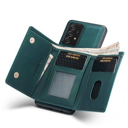 DG.MING M1 Series 3-Fold Multi Card Wallet + Magnetic Back Cover Shockproof Case with Holder Function, For Samsung Galaxy A02s, For Samsung Galaxy A32 5G, For Samsung Galaxy A42 5G, For Samsung Galaxy A52 5G / 4G, For Samsung Galaxy A72 5G / 4G        ...
