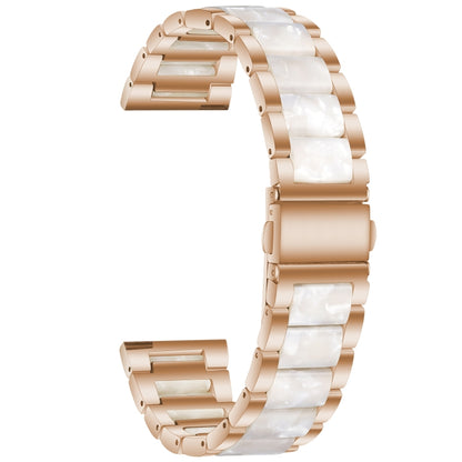 Three-beads Steel + Resin Replacement Strap Watchband, For Samsung Smart Watch 20mm, For Samsung Smart Watch 22mm