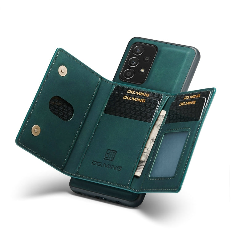 DG.MING M2 Series 3-Fold Multi Card Bag + Magnetic Back Cover Shockproof Case with Wallet & Holder Function, For Samsung Galaxy A02s, For Samsung Galaxy A32 5G, For Samsung Galaxy A42 5G, For Samsung Galaxy A52 5G / 4G, For Samsung Galaxy A72 5G / 4G  ...