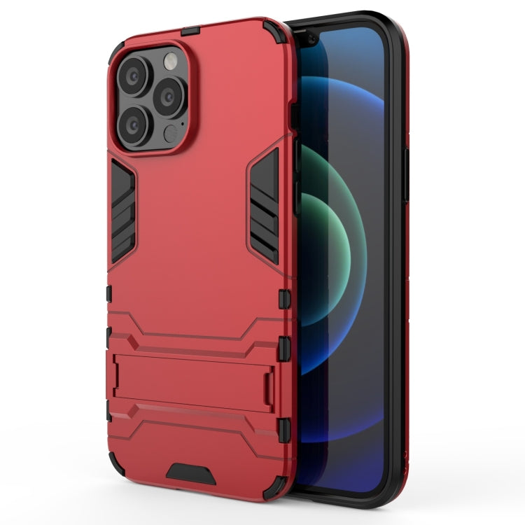 PC + TPU Shockproof Protective Case with Invisible Holder, For iPhone 13 mini, For iPhone 13, For iPhone 13 Pro, For iPhone 13 Pro Max