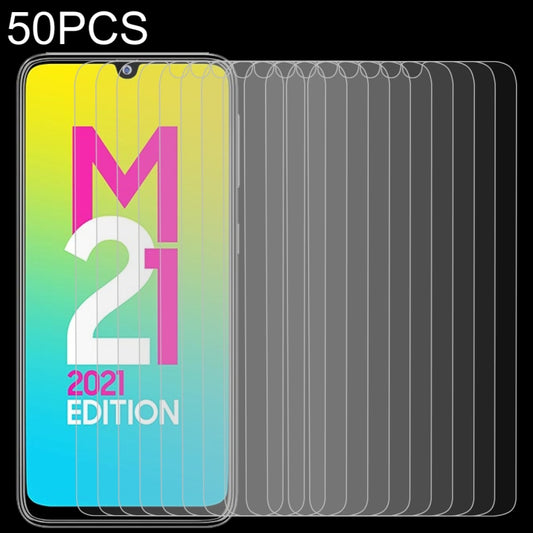 50 PCS 0.26mm 9H 2.5D Tempered Glass Film, For Samsung Galaxy M21 2021/M21s/M21 (50 PCS), For Xiaomi Poco X3 GT (50 PCS), For Xiaomi Poco F3 GT (50 PCS), For Xiaomi Redmi Note 10T 5G (50 PCS)