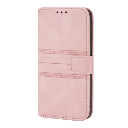 Embossed Striped Magnetic Buckle PU + TPU Horizontal Flip Leather Case with Holder & Card Slot & Wallet & Photo Frame & Sling, For iPhone 11 Pro Max, For iPhone XS / X, For iPhone XS Max, For iPhone XR, For iPhone 8 / 7 / 6                             ...