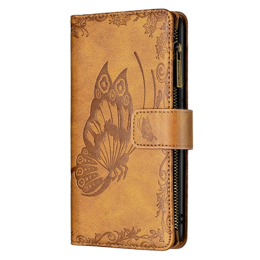 Flying Butterfly Embossing Pattern Zipper Horizontal Flip Leather Case with Holder & Card Slots & Wallet, For iPhone 13 mini, For iPhone 13, For iPhone 13 Pro, For iPhone 13 Pro Max
