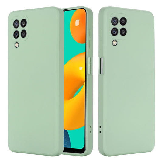Solid Color Liquid Silicone Dropproof Full Coverage Protective Case, For Samsung Galaxy M32 4G Indian Version