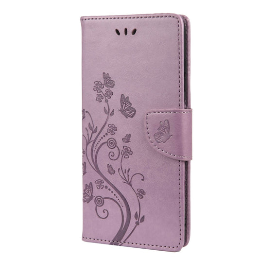 Butterfly Flower Pattern Horizontal Flip Leather Case with Holder & Card Slots & Wallet, For Samsung Galaxy A03s 164mm, For iPhone 13 mini, For iPhone 13, For iPhone 13 Pro, For iPhone 13 Pro Max