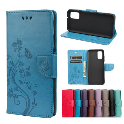 Butterfly Flower Pattern Horizontal Flip Leather Case with Holder & Card Slots & Wallet, For Samsung Galaxy A03s 164mm, For iPhone 13 mini, For iPhone 13, For iPhone 13 Pro, For iPhone 13 Pro Max