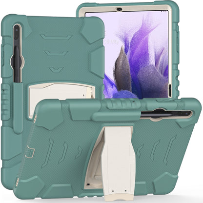 3-Layer Protection Screen Frame + PC + Silicone Shockproof Combination Case with Holder, For Samsung Galaxy Tab S7+/S7 FE 12.4 inch