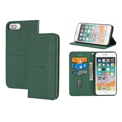 Woven Texture Stitching Magnetic Horizontal Flip PU Leather Case with Holder & Card Slots & Wallet & Lanyard, For iPhone 8 Plus / 7 Plus, For iPhone 11, For iPhone 11 Pro, For iPhone 11 Pro Max, For iPhone 12 / 12 Pro, For iPhone 12 Pro Max            ...