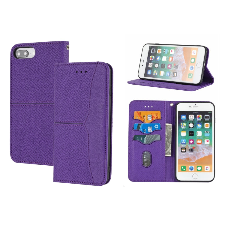 Woven Texture Stitching Magnetic Horizontal Flip PU Leather Case with Holder & Card Slots & Wallet & Lanyard, For iPhone 8 Plus / 7 Plus, For iPhone 11, For iPhone 11 Pro, For iPhone 11 Pro Max, For iPhone 12 / 12 Pro, For iPhone 12 Pro Max            ...