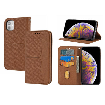 Woven Texture Stitching Magnetic Horizontal Flip PU Leather Case with Holder & Card Slots & Wallet & Lanyard, For iPhone 8 Plus / 7 Plus, For iPhone 11, For iPhone 11 Pro, For iPhone 11 Pro Max, For iPhone 12 / 12 Pro, For iPhone 12 Pro Max            ...