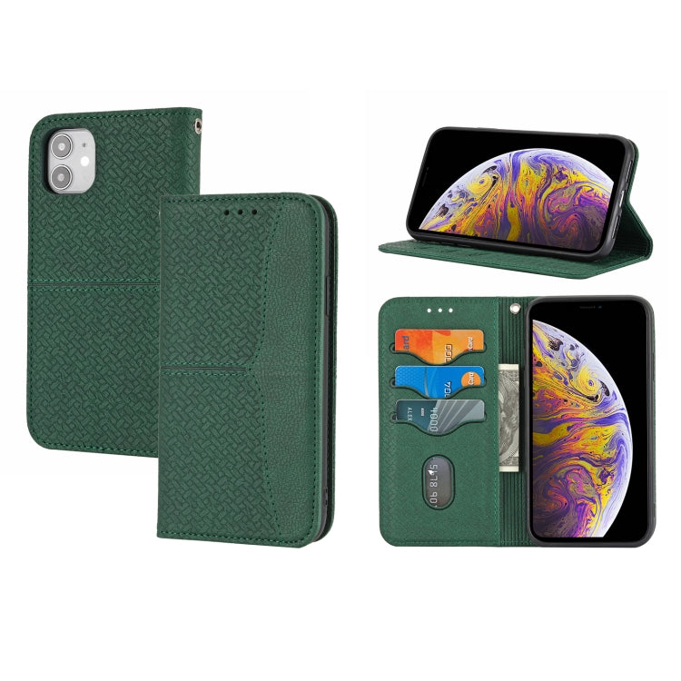 Woven Texture Stitching Magnetic Horizontal Flip PU Leather Case with Holder & Card Slots & Wallet & Lanyard, For iPhone 8 Plus / 7 Plus, For iPhone 11, For iPhone 11 Pro, For iPhone 11 Pro Max, For iPhone 12 / 12 Pro, For iPhone 12 Pro Max            ...