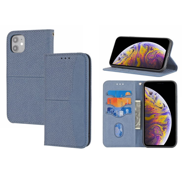 Woven Texture Stitching Magnetic Horizontal Flip PU Leather Case with Holder & Card Slots & Wallet & Lanyard, For iPhone 8 Plus / 7 Plus, For iPhone 11, For iPhone 11 Pro, For iPhone 11 Pro Max, For iPhone 12 / 12 Pro, For iPhone 12 Pro Max            ...