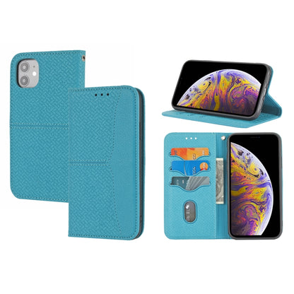 Woven Texture Stitching Magnetic Horizontal Flip PU Leather Case with Holder & Card Slots & Wallet & Lanyard, For iPhone 8 Plus / 7 Plus, For iPhone 11, For iPhone 11 Pro, For iPhone 11 Pro Max, For iPhone 12 / 12 Pro, For iPhone 12 Pro Max            ...