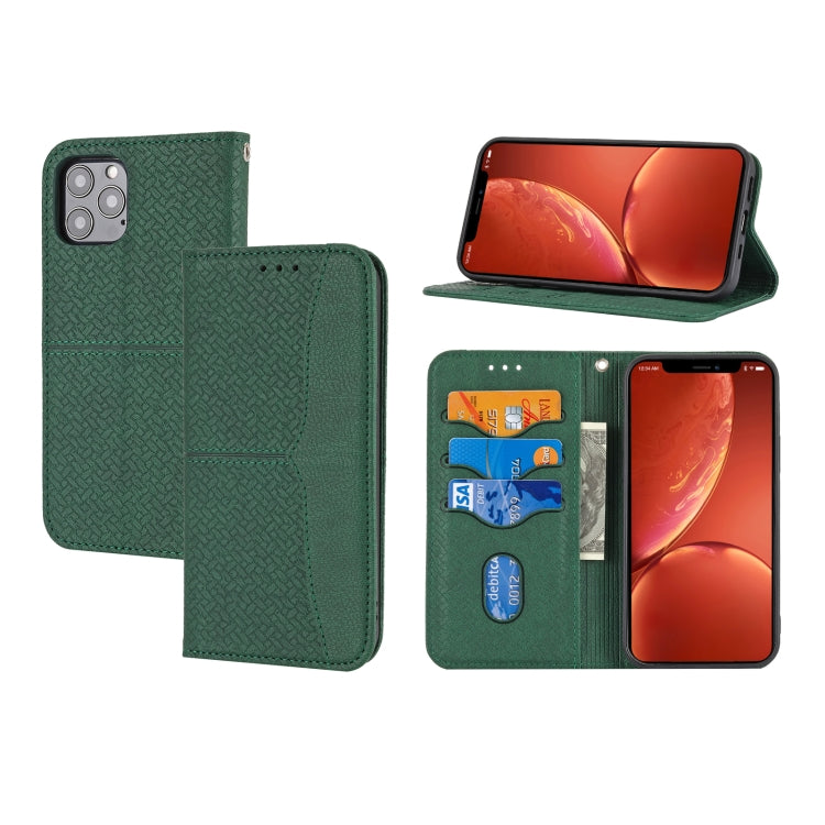 Woven Texture Stitching Magnetic Horizontal Flip PU Leather Case with Holder & Card Slots & Wallet & Lanyard, For iPhone 8 Plus / 7 Plus, For iPhone 11, For iPhone 11 Pro, For iPhone 11 Pro Max, For iPhone 12 / 12 Pro, For iPhone 12 Pro Max            ...
