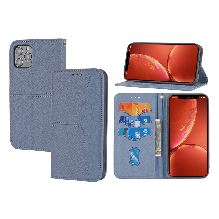 Woven Texture Stitching Magnetic Horizontal Flip PU Leather Case with Holder & Card Slots & Wallet & Lanyard, For iPhone 8 Plus / 7 Plus, For iPhone 11, For iPhone 11 Pro, For iPhone 11 Pro Max, For iPhone 12 / 12 Pro, For iPhone 12 Pro Max            ...