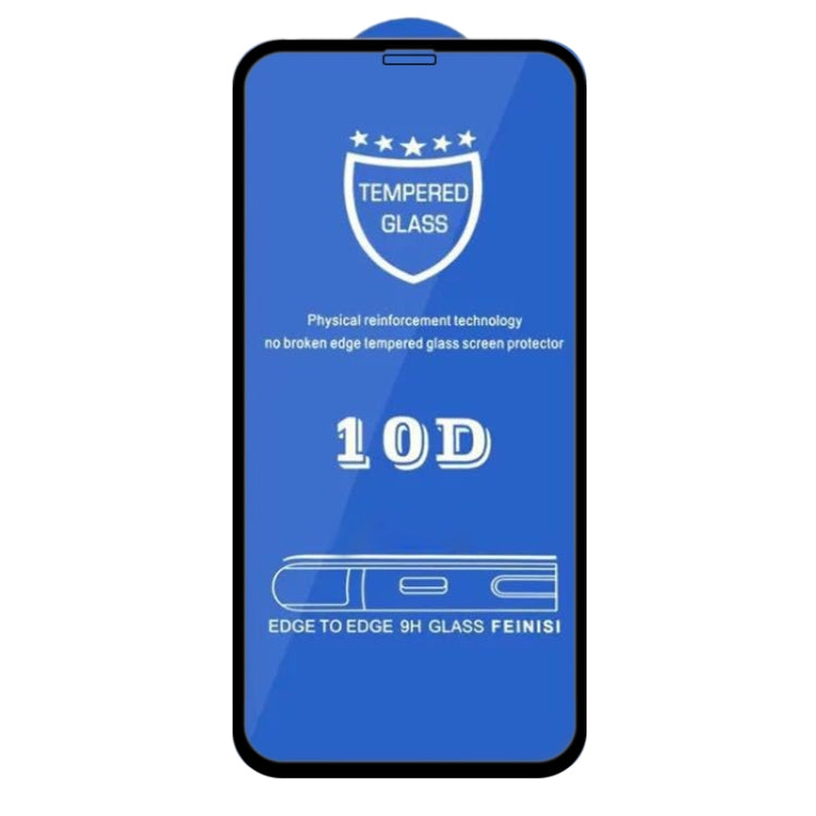 9H 10D Full Screen Tempered Glass Screen Protector, For iPhone 13 mini  (Black) (1 PC), For iPhone 13 / 13 Pro  (Black) (1 PC), For iPhone 14 Plus / 13 Pro Max (Black) (1 PC)