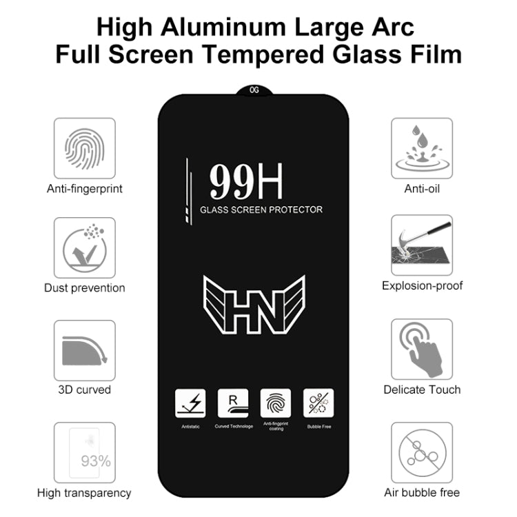 For iPhone 17e / 16e / 13 / 13 Pro 25pcs High Aluminum Large Arc Full Screen Tempered Glass Film, For iPhone 13 mini (25 PCS), For iPhone 17e / 16e / 13 / 13 Pro  (25pcs), For iPhone 13 Pro Max (25pcs)