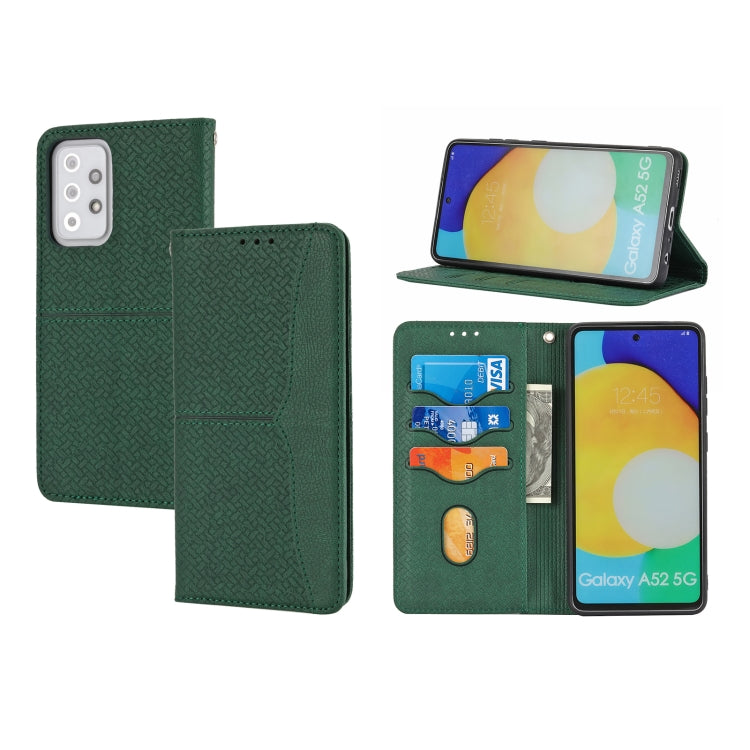 Woven Texture Stitching Magnetic Horizontal Flip PU Leather Case with Holder & Card Slots & Wallet & Lanyard, For Samsung Galaxy A52 4G / 5G, For Samsung Galaxy S20 FE, For Samsung Galaxy A02s 164mm, For Samsung Galaxy A02s 166mm                       ...