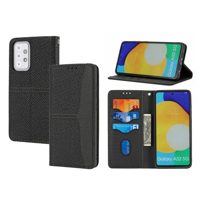 Woven Texture Stitching Magnetic Horizontal Flip PU Leather Case with Holder & Card Slots & Wallet & Lanyard, For Samsung Galaxy A52 4G / 5G, For Samsung Galaxy S20 FE, For Samsung Galaxy A02s 164mm, For Samsung Galaxy A02s 166mm                       ...