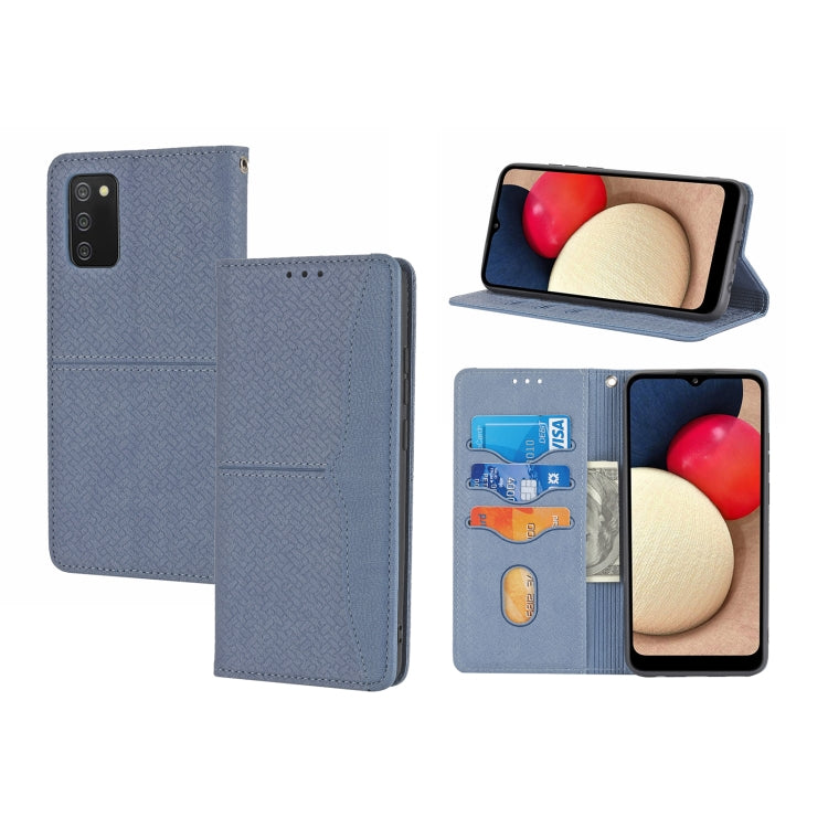 Woven Texture Stitching Magnetic Horizontal Flip PU Leather Case with Holder & Card Slots & Wallet & Lanyard, For Samsung Galaxy A52 4G / 5G, For Samsung Galaxy S20 FE, For Samsung Galaxy A02s 164mm, For Samsung Galaxy A02s 166mm                       ...