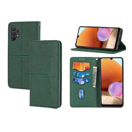 Woven Texture Stitching Magnetic Horizontal Flip PU Leather Case with Holder & Card Slots & Wallet & Lanyard, For Samsung Galaxy A32 4G, For Samsung Galaxy A32 5G, For Samsung Galaxy A42 5G, For Samsung Galaxy A51, For Samsung Galaxy A71               ...