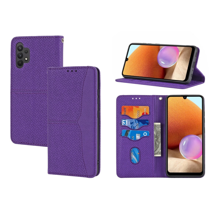 Woven Texture Stitching Magnetic Horizontal Flip PU Leather Case with Holder & Card Slots & Wallet & Lanyard, For Samsung Galaxy A32 4G, For Samsung Galaxy A32 5G, For Samsung Galaxy A42 5G, For Samsung Galaxy A51, For Samsung Galaxy A71               ...