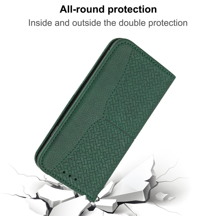 Woven Texture Stitching Magnetic Horizontal Flip PU Leather Case with Holder & Card Slots & Wallet & Lanyard, For Samsung Galaxy S21+ 5G, For Samsung Galaxy S21 Ultra 5G