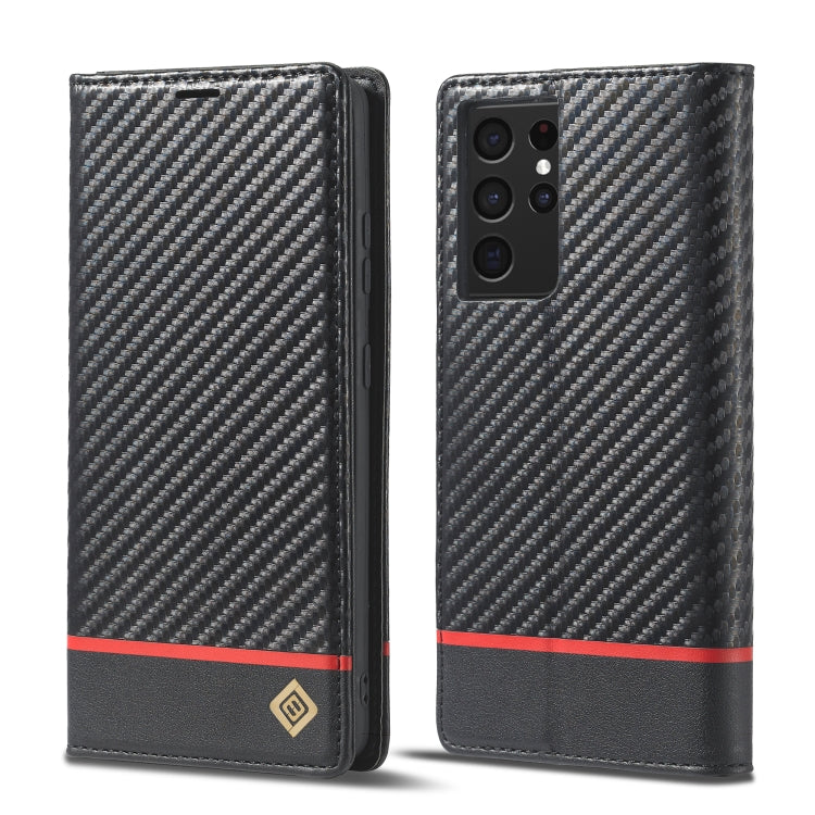 LC.IMEEKE Carbon Fiber PU + TPU Horizontal Flip Leather Case with Holder & Card Slot & Wallet, For Samsung Galaxy A12 5G, For Samsung Galaxy A22 4G, For Samsung Galaxy A22 5G, For Samsung Galaxy A32 4G, For Samsung Galaxy A51 4G / M40s                 ...