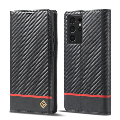LC.IMEEKE Carbon Fiber PU + TPU Horizontal Flip Leather Case with Holder & Card Slot & Wallet, For Samsung Galaxy A12 5G, For Samsung Galaxy A22 4G, For Samsung Galaxy A22 5G, For Samsung Galaxy A32 4G, For Samsung Galaxy A51 4G / M40s                 ...