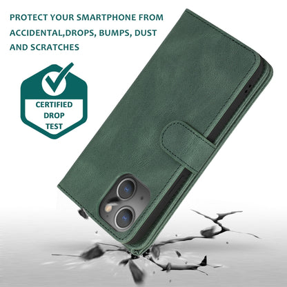 Skin-feel Crazy Horse Texture Zipper Wallet Bag Horizontal Flip Leather Case with Holder & Card Slots & Wallet & Lanyard, For iPhone 13 mini, For iPhone 13, For iPhone 13 Pro, For iPhone 13 Pro Max
