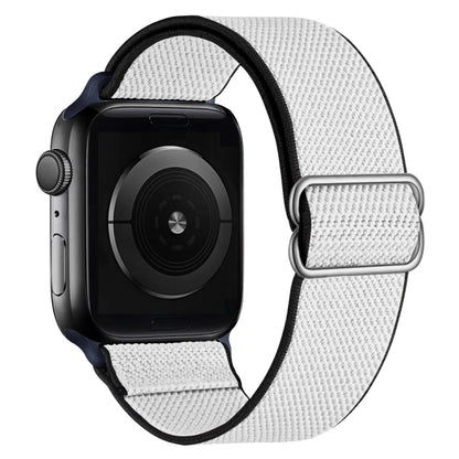 High Elastic Nylon Replacement Watchband For Apple Watch Series, 7 41mm / 6 & SE & 5 & 4 40mm / 3 & 2 & 1 38mm, 7 45mm / 6 & SE & 5 & 4 44mm / 3 & 2 & 1 42mm