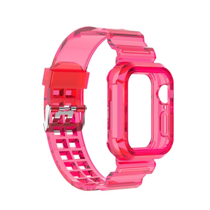 Silicone Integrated Replacement Strap Watchband For Apple Watch Series, 7 41mm / 6 & SE & 5 & 4 40mm / 3 & 2 & 1 38mm, 7 45mm / 6 & SE & 5 & 4 44mm / 3 & 2 & 1 42mm